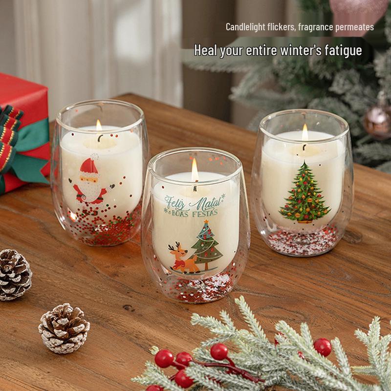Romantic High-End Essential Oil Candles - Perfect for Hotel, Valentine's Gift, and Christmas Souvenirs