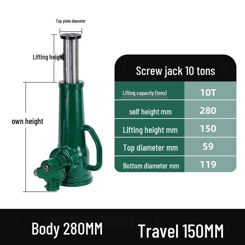 Gato de husillo: Manivela de Bajo Perfil, Engranaje Vertical, Capacidades de Carga Superior: 5T, 8T, 10T, 20T, 32T, 50T.