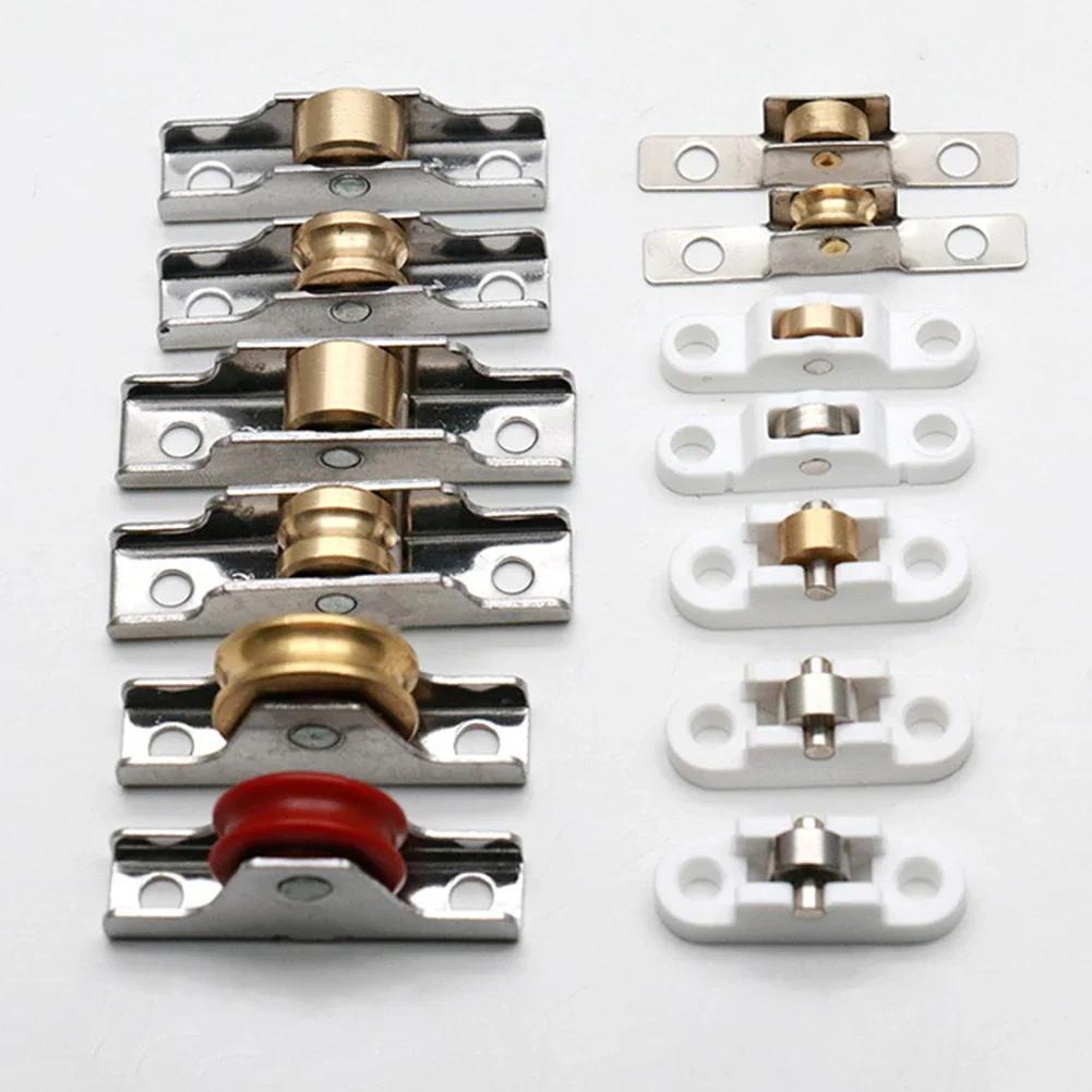 Stainless Steel Window Pulley Shutter Upperand Down Pulleys Wheel Sliding Door Roller Runner Mute Wheel Track Pulley Furniture