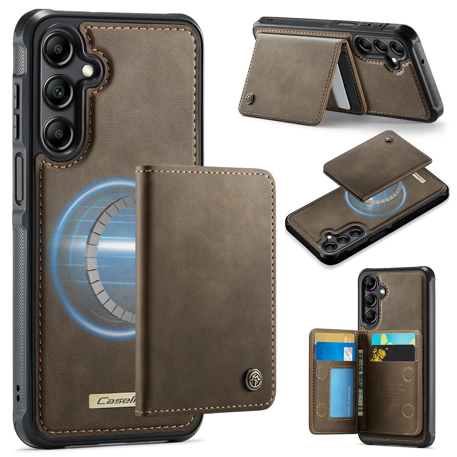 

For Samsung Galaxy A14 4G/Galaxy M44 5G/Galaxy A14 5G Magnetic Case CASEME ME80 Series Leather PC TPU Phone Cover with Detachable Wallet