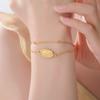 LIKGREAT Virgin Mary Bracelet Cross Pendant for Women Stainless Steel Religious Catholic Amulet Jewelry Gift Adjustable Chain