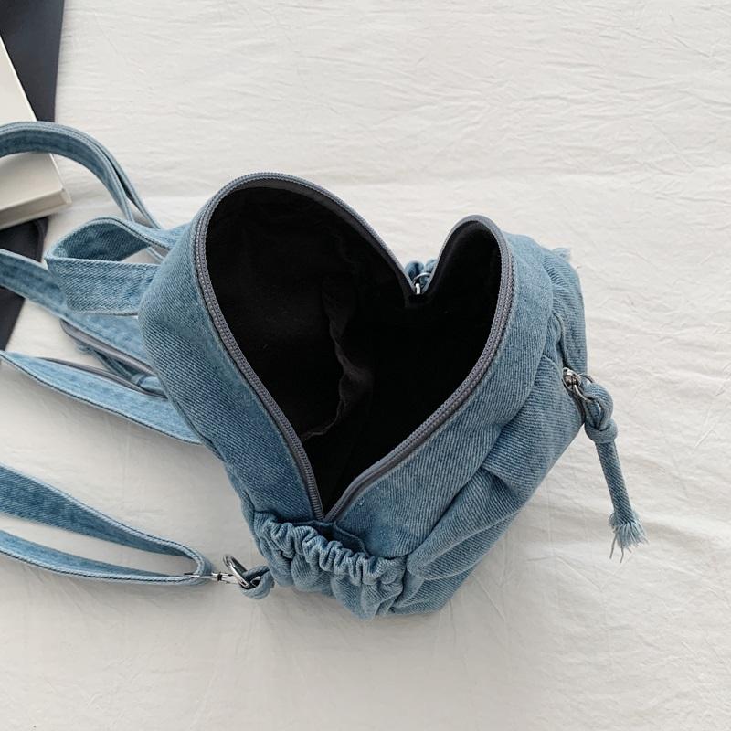 Denim Backpack Lightweight Casual Women Outdoor Sports Mini Backpack