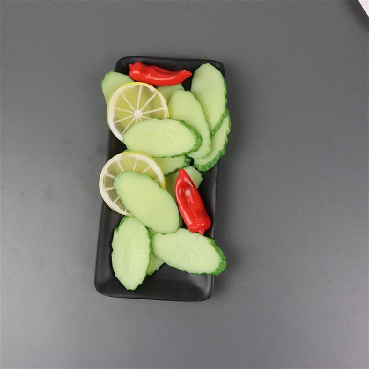 Simulation Cucumber Slices Food Model Kitchen Photography Restaurant Display