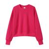 Korean Style Womens Short Hooded Zip-Up Cotton Blend Sweatshirt Loose Fit Winter Casual Top
