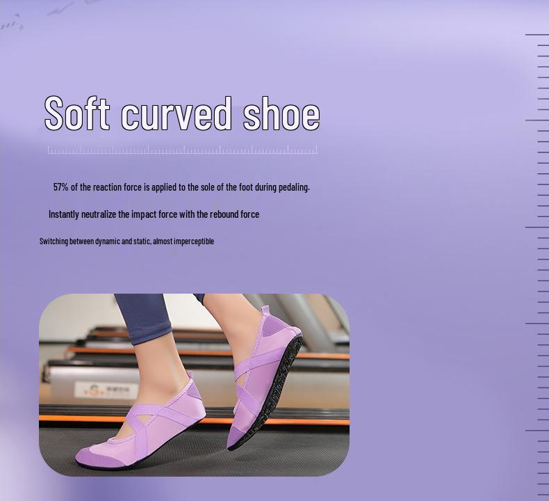 Sapatos Antiderrapantes Femininos para Yoga e Pilates Indoor - Sapatos Esportivos de Ballet e Pular Corda com Solado Macio