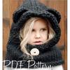 eBay Hot Sale Handmade Crochet Hat Children's Animal Ears Wool Hat Scarf Hooded Bear Hat