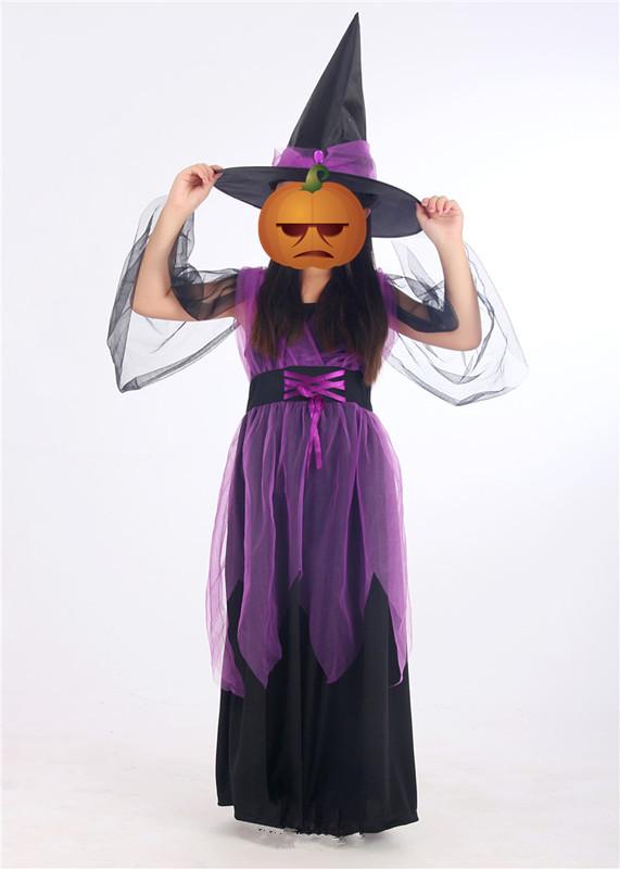 Kinder Anime Cosplay Hexe Halloween Kostüm Set