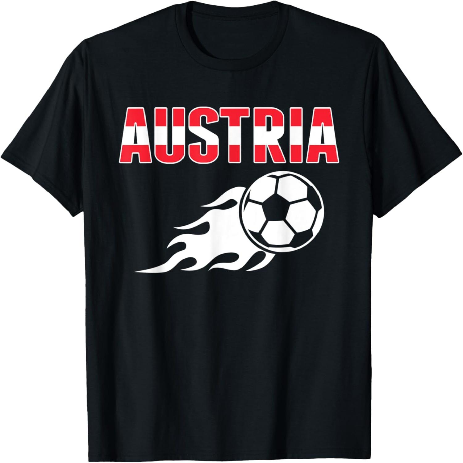 Austria Soccer Fans Jersey - Austrian Flag Football Lovers T-Shirt S разноцветный