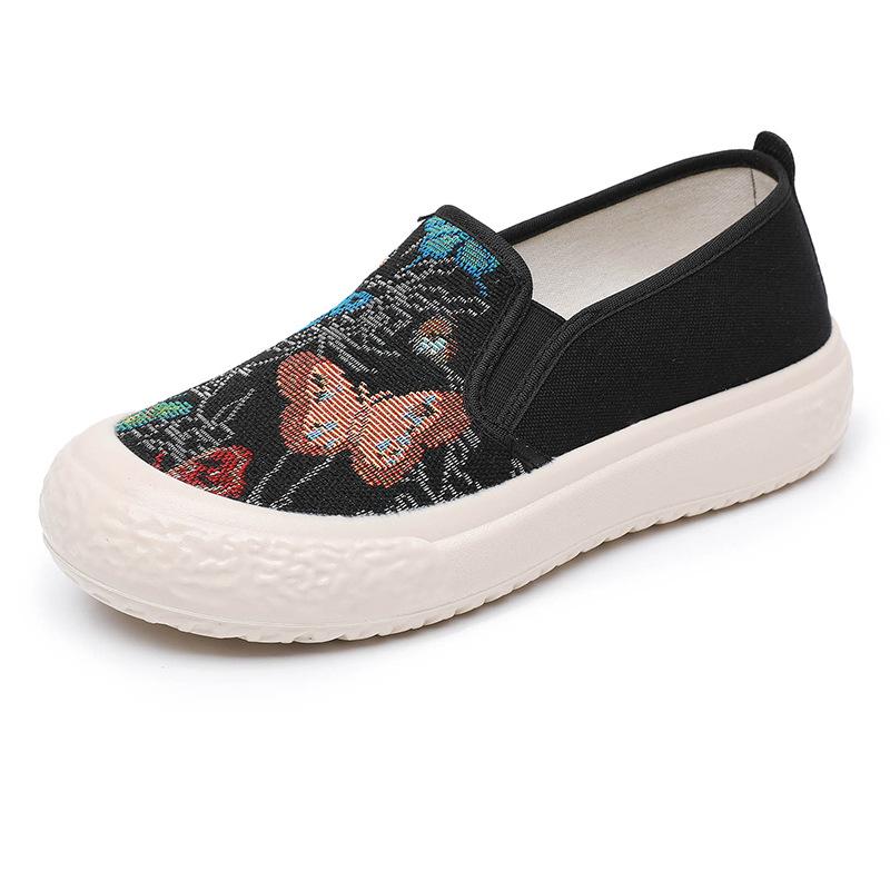 

Весенне-осенние туфли рыбака, студенческие туфли на одной педали, мягкая подошва, нескользящие, ленивые туфли, дышащие, удобные, повседневные, универсальные парусиновые туфли 42 чёрный