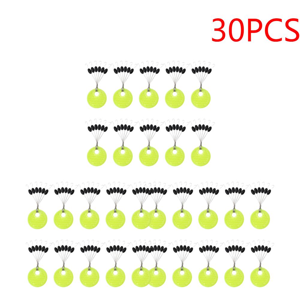 10-60PCS/Group Rubber Space Beans Stopper Oval/Long Column Shaped Fishing Line Space Beans Vertical Beans Fish Bobber Tools
