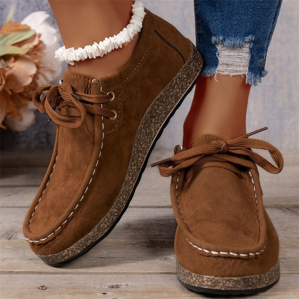 Women's Fashion Casual Plus-Size Lace-Up Low-Top Shoes