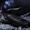 High Grip Unisex Soccer Trainers PU Woven Upper Rubber TF Studs Anti-Slip Breathable Men Outdoor Cleats