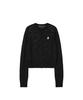 REST&RECREATION Button Hole Knit Cardigan - Black