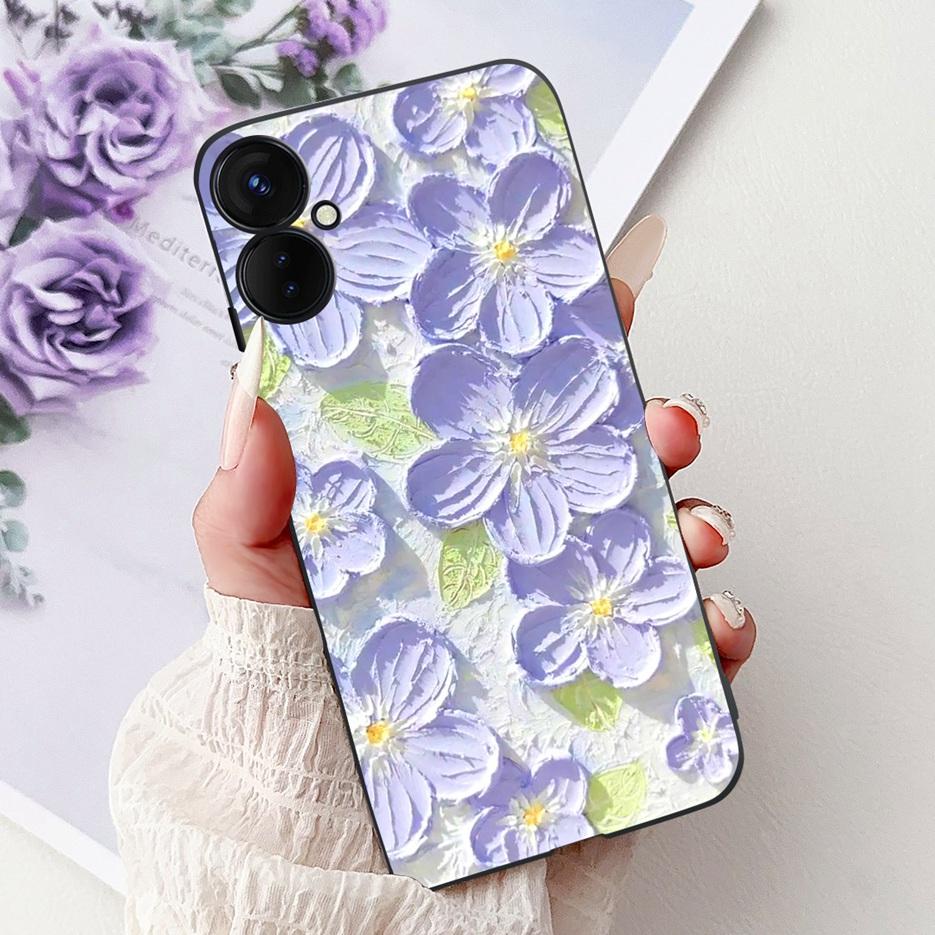 For Tecno Spark 9 Pro Case Spark9 Pro KH7n New Luxury Painted Cover Soft Silicone Phone Case For Tecno Spark 9T Spark9T KH6 Bags