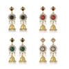 Luxury Cubic Zirconia Stud Earrings Feature Imitation Pearls Zinc Alloy Comfortable Ear Pendants For Formal Event