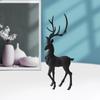 Creative Craft Deer Decoration Holiday Tabletop Ornaments Sculpture For Standing