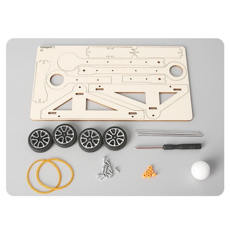 1set DIY Science Experiment Kit and Education Model DIY Catapult Toy for Physics Science Toys Children Gift Project