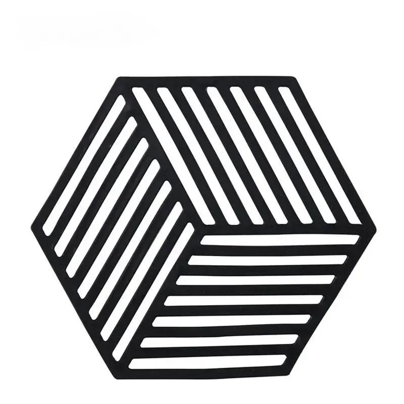 2025 Новая креативная силиконовая подставка под тарелку, подставка под стакан, подставка под горячее, подставка под тарелку для кухни, термостойкие прокладки, нескользящая подставка под чайник 14x12.5x7cm