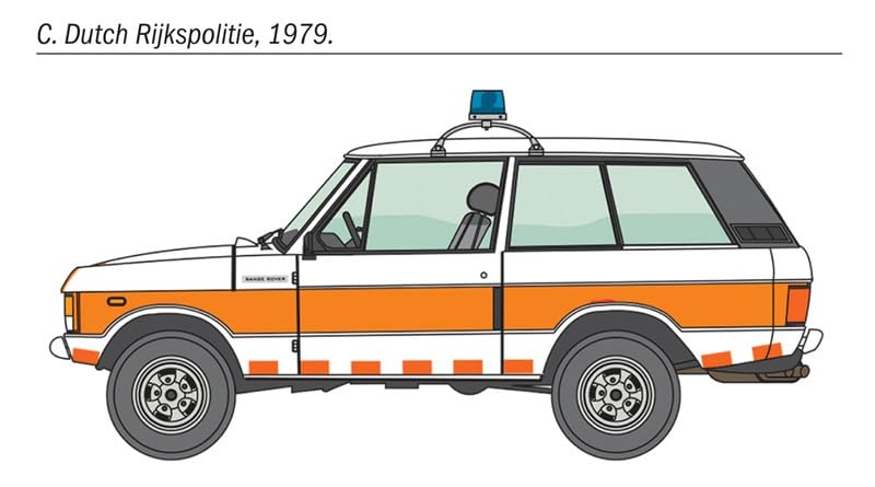 Platz Italeri 1/24 Scale Range Rover Police Car Plastic Model Kit IT3661