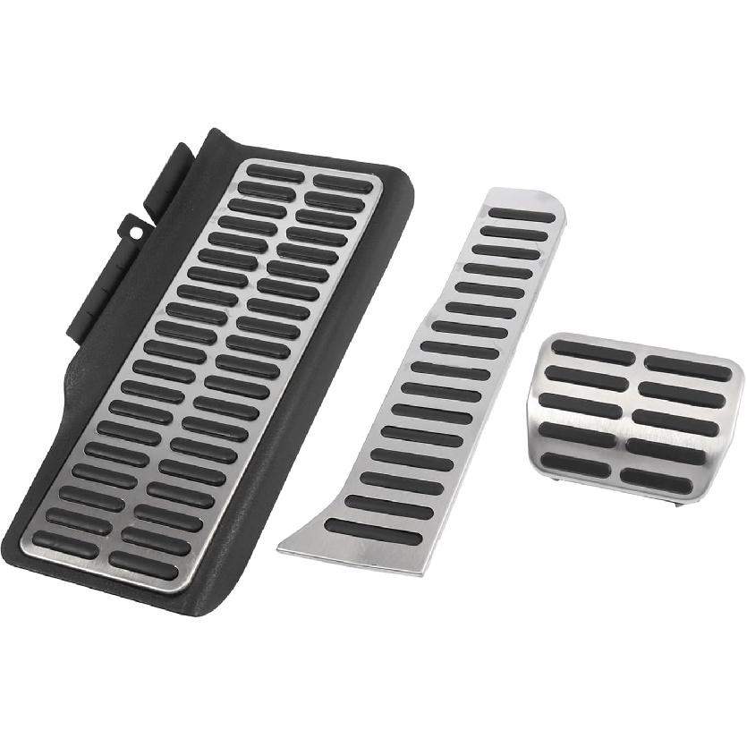 

3 Pcs Automatic Car Anti-Slip Brake Gas Foot Pedal Pads Stainless Steel Accelerator Pedal Covers for Volkswagen Sagitar Jetta MK6 Item Replacement