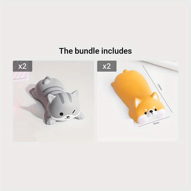Ergonomic Wrist Rest Support - Cute Slow Rising PU Mouse Pad - Perfect for Computer Desks & Office Supplies