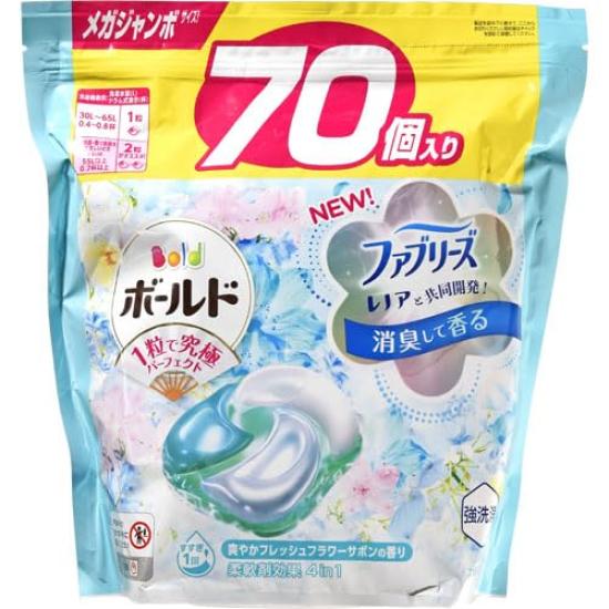 

Гелевые капсулы Bold Великолепное мыло со свежим цветочным ароматом Мега 70 штук P&G 4D, Аромат, Большой,