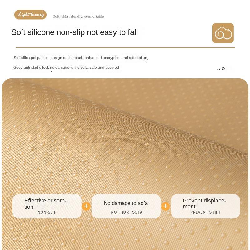 Vier Jahreszeiten Universal Rutschfestes Kissen Leichter Luxus Besticktes Leder Sofaüberwurf Überzug Tuch Handtuch Neil Sofakissen