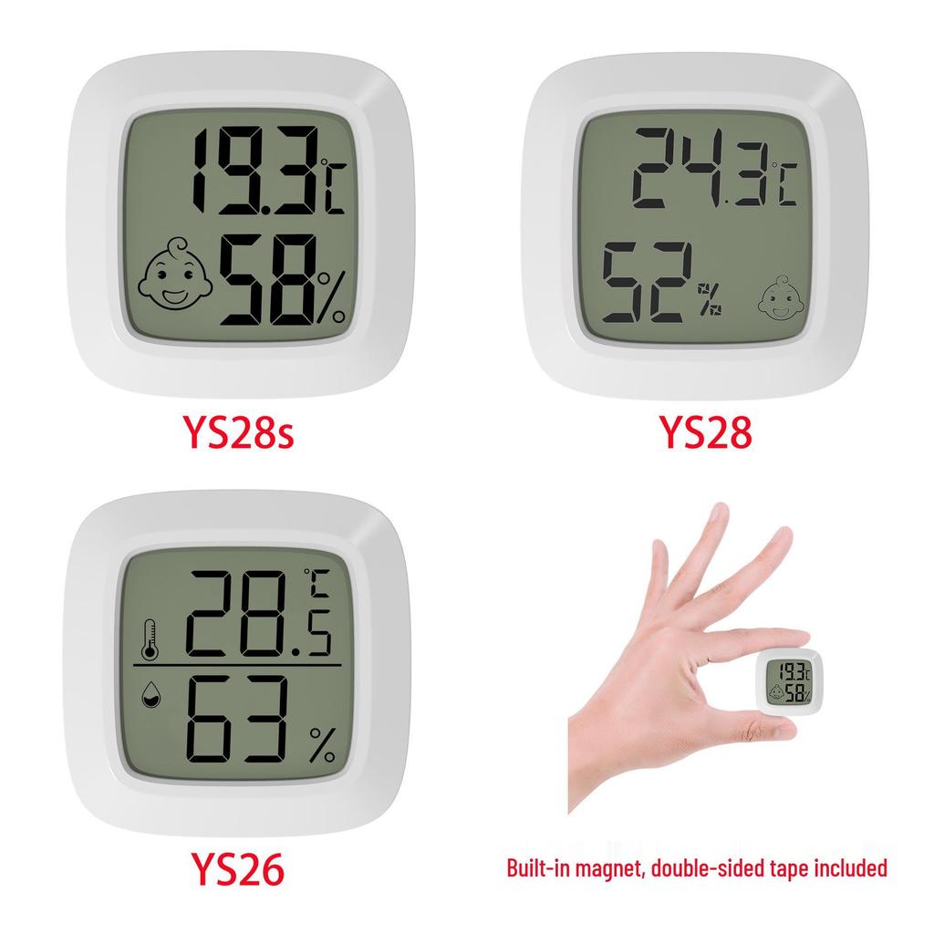 Bebek ve Evcil Hayvan Odaları İçin Gülen Yüz Mini Termohigrometre
