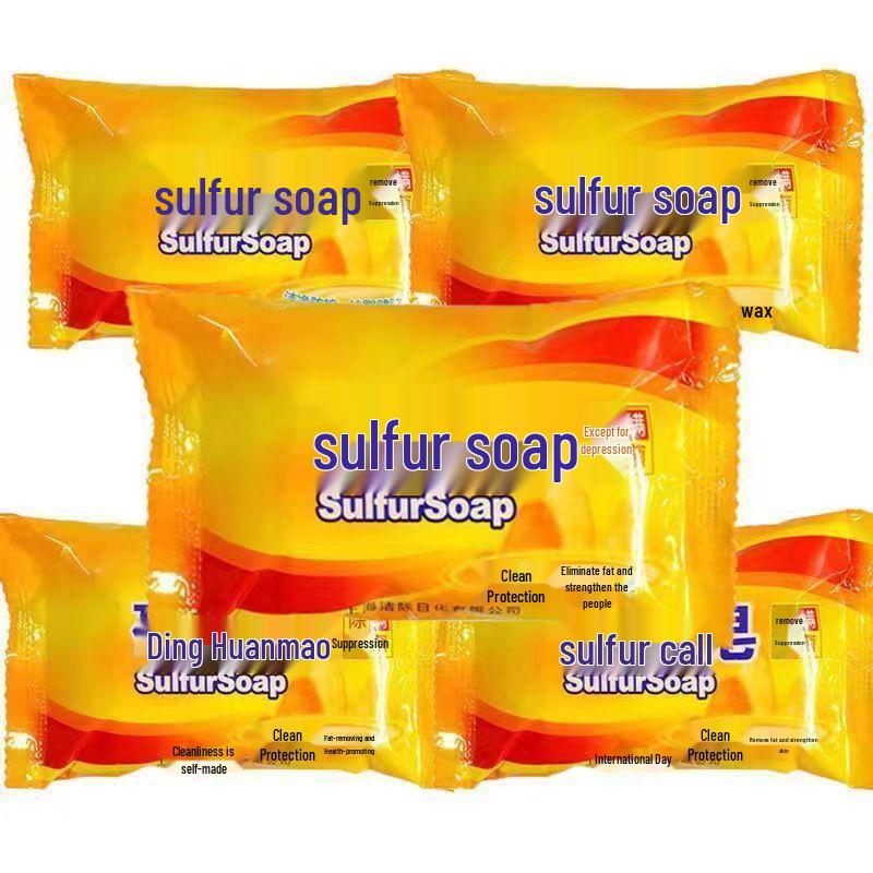 Sulfur Soap for Men & Women: Face, Hand, Body Cleansing