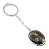 Natural Smoky Topaz Gemstone 925 Sterling Silver Jewelry Keychain 3.15" ETC-13844