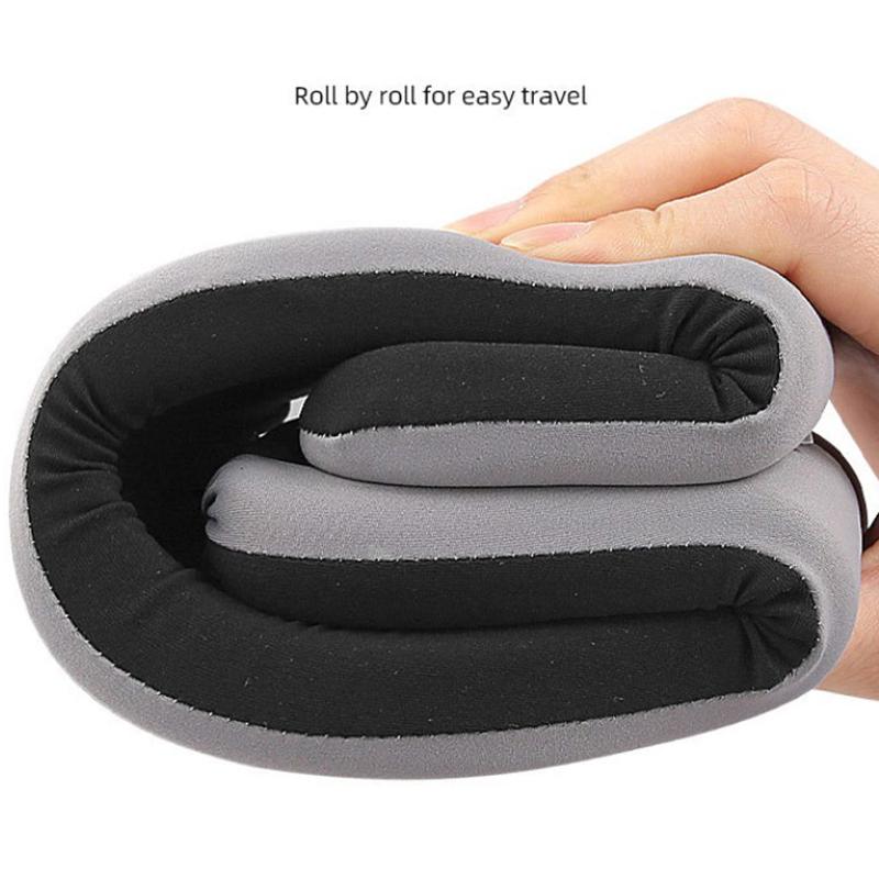 Attelle cervicale en soie glacée pour la migraine Collier cervical Soulage la douleur et la pression cervicale Support de cou souple