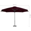 VidaXL Parasol de Jardin en Porte-à-faux avec Mât en Aluminium, Pare-soleil de Patio, Abri de Soleil, Parasol de Terrasse 312306