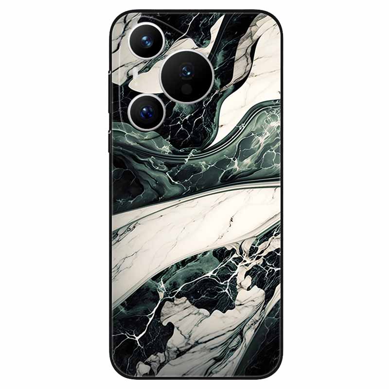 For Huawei Pura 70 / Pura70 Pro Case Soft Silicone Fashion Marble Shockproof Cover for Huawei Pura 70 Ultra P 70 Pro+ TPU Coque