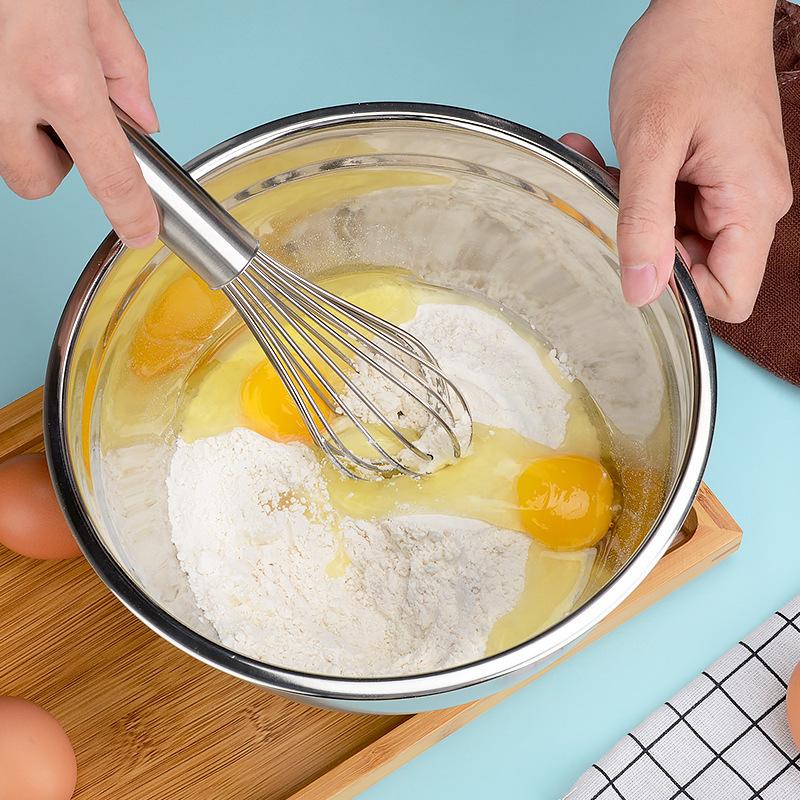 1pc Salad Bowl Mixing Bowls with Lids and Non Slip Bases Stainless Steel Mixing Bowls Set for Baking Nesting Storage Bowls