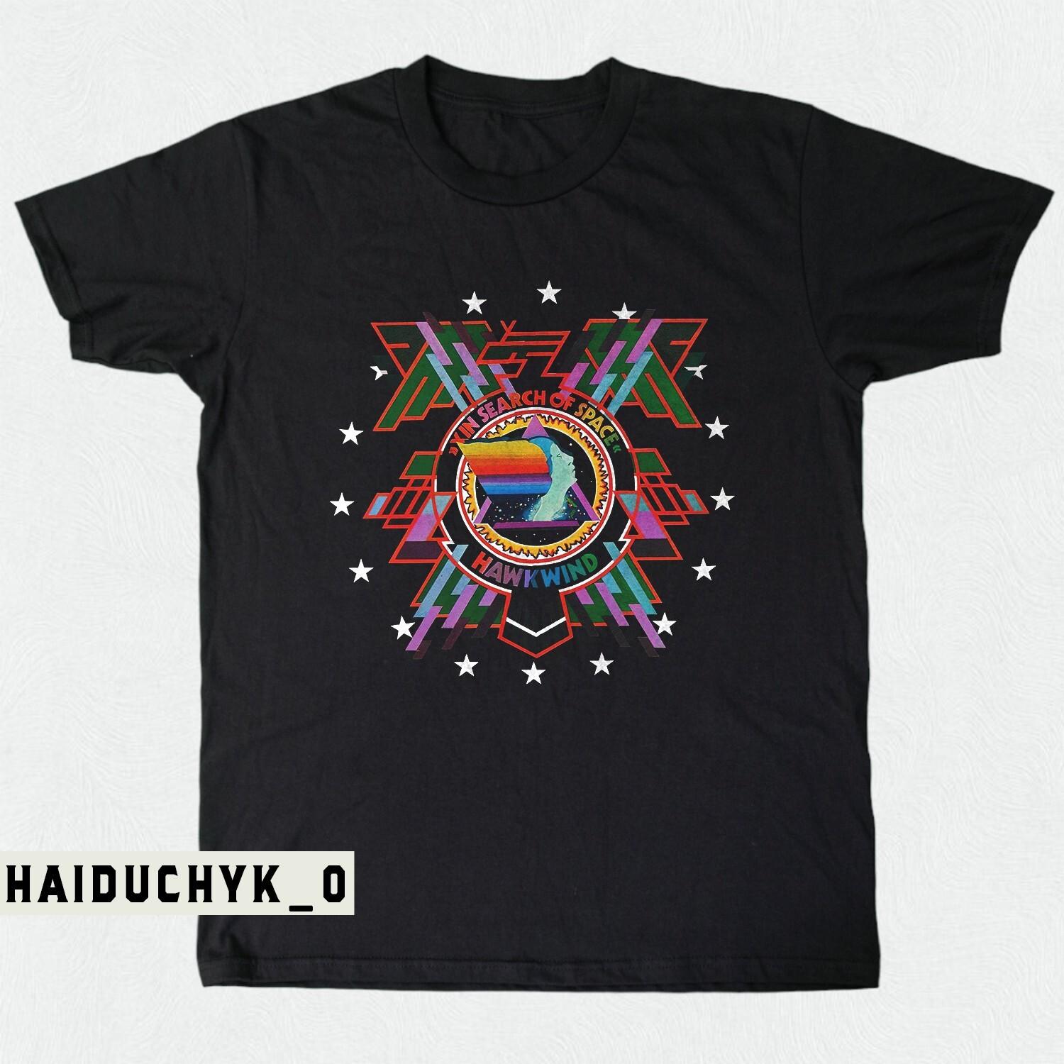 HAWKWIND - В поисках космоса Унисекс Черная футболка S-5XL XXL