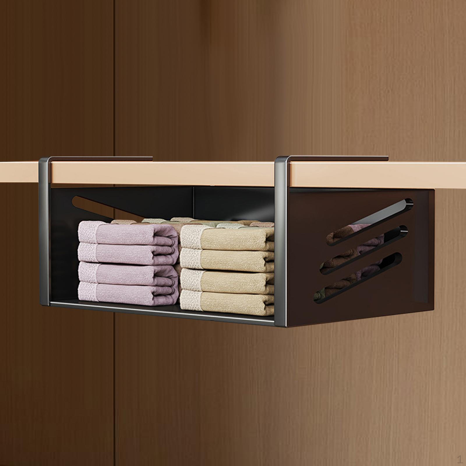 Держатель для корзин под полку в шкафу Органайзер Стеллаж для использования в гардеробе 26cmx23cmx135cm 3539₽