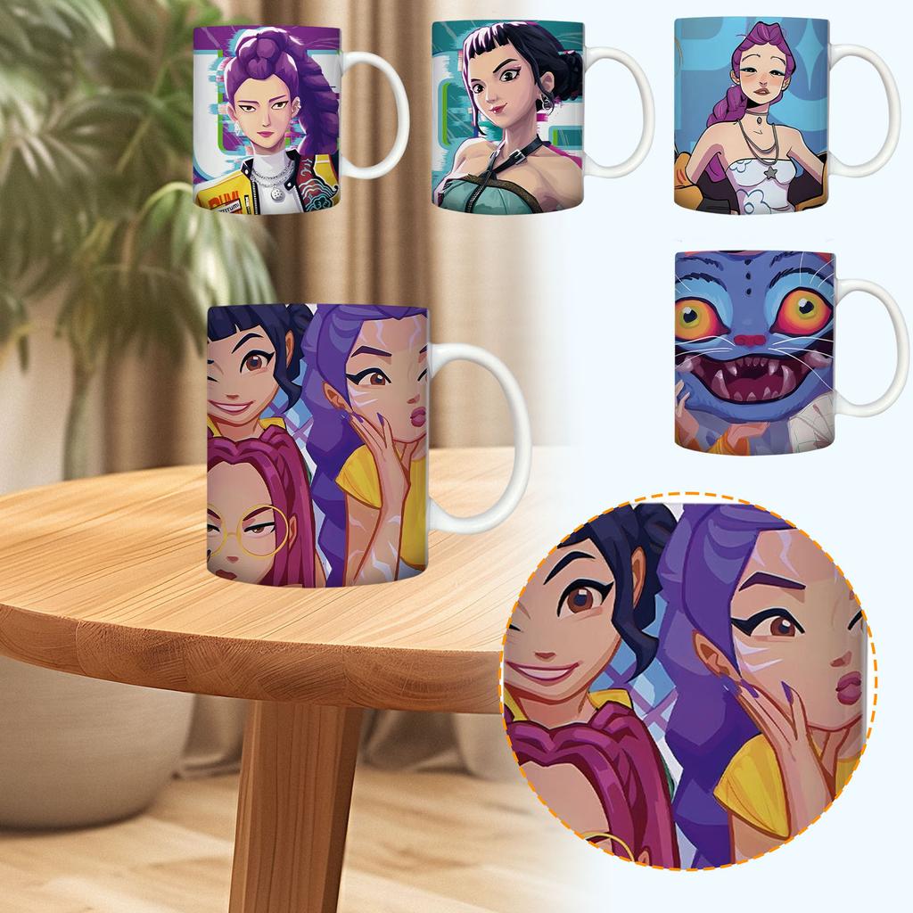 Adorable Anime - Themed Ceramic Mugs Collection –  Cartoon Designs, Perfect Gift For Kids, Great For Daily Beverages & Anime Enthusiasts’ Collection