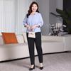 Plus Size Women's Fall New High Waisted Lean Stretch Everything with Small Feet Casual Haren Pants