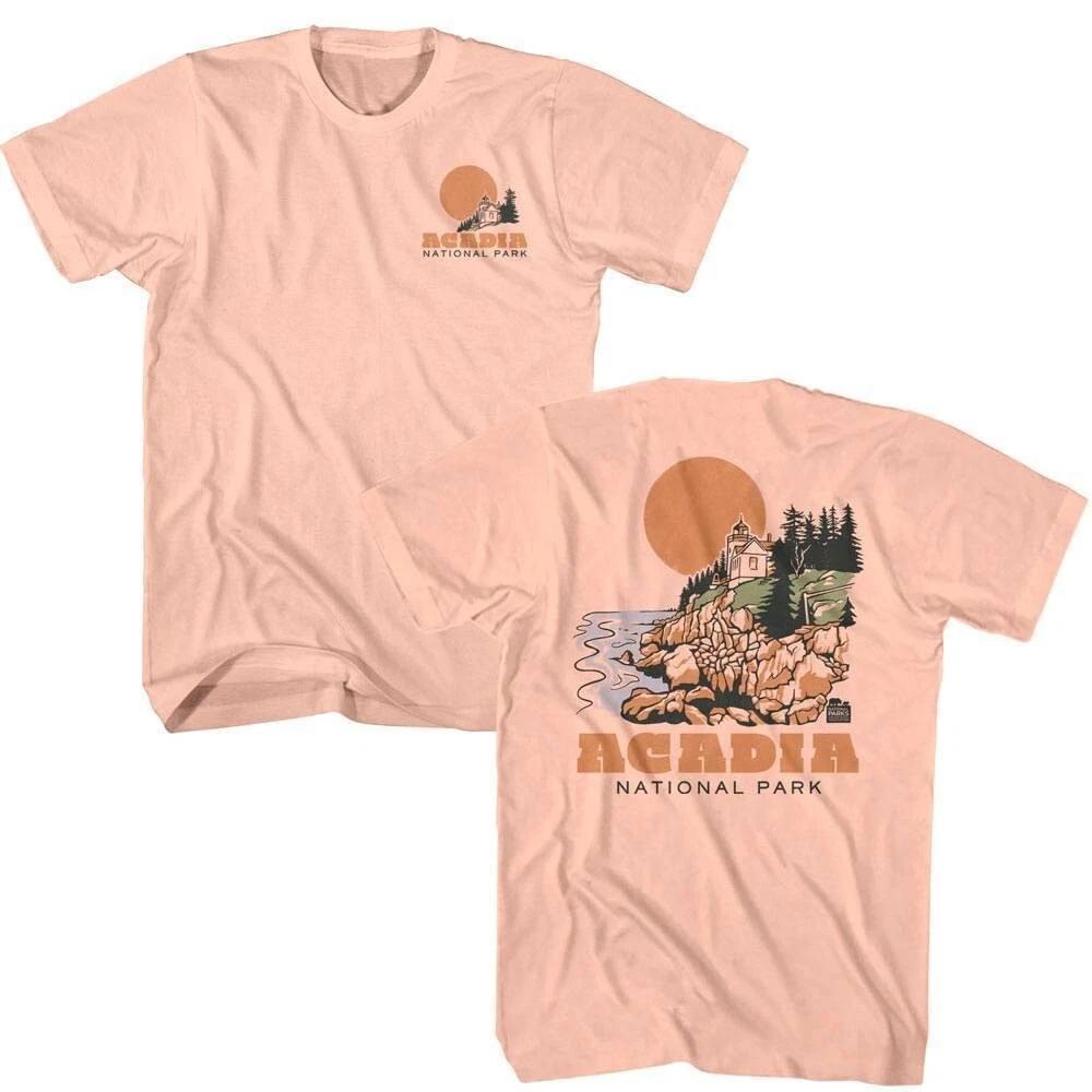 Acadia Lighthouse Bass Harbor Men s T Shirt 3XL