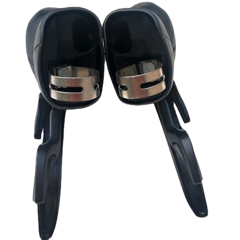 MicroNew Dual Control Road Bike Shifters: 2/3-speed Front, 7/8/9/10/11-speed Rear Derailleurs.