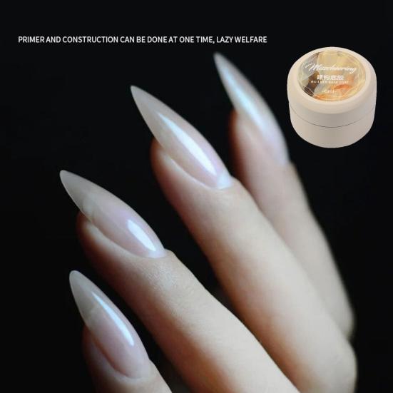 Yousheng 6ml Nail Base Glue Multifunctional Increase Firmness Non-Irritating Strong Stickiness Nail Art Gel for Beauty