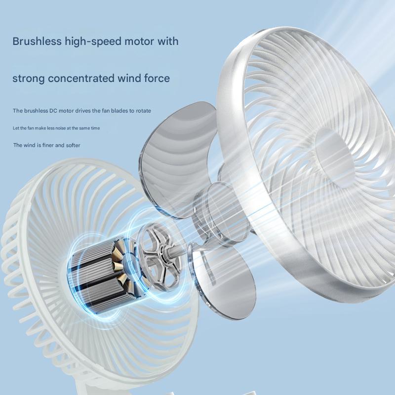 Silent Portable Rechargeable USB Desktop Air Circulator Fan