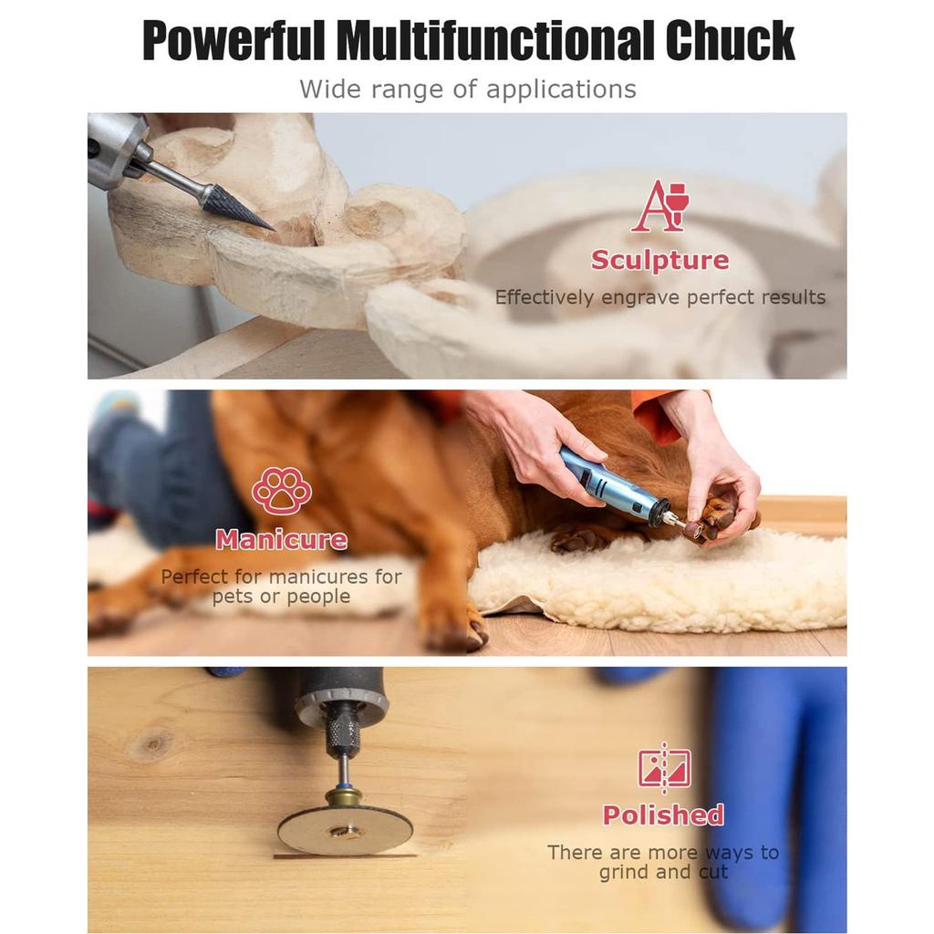 Copper Collet Chuck Durable Brass Collet Adapter Electric Grinding Chuck for Rotary Tools & Power Drills Under 4.8mm