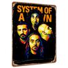 System of a Down Band Portrait Metal Wall Art Custom Rock Music Decor for Home
