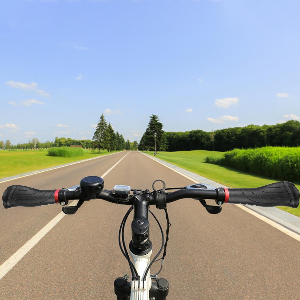 Bicycle Handlebar Grips Ergonomic Mountain Bike Grip Non-Slip Bike Grip Protector for E-Bike Scooter Bicycle  Accessories Black