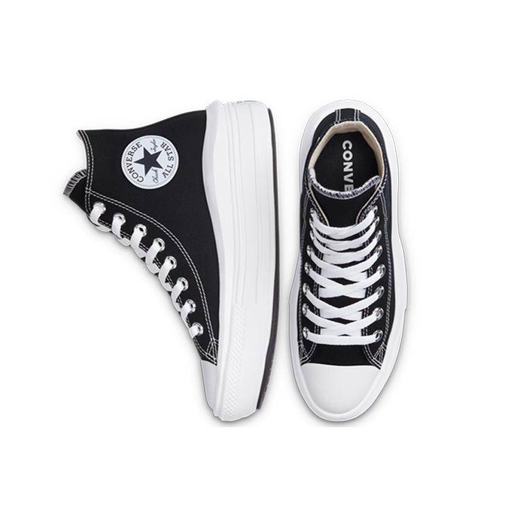 New Converse Chuck Taylor All Star Move Hi Black Women's 568497C