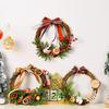 Beautiful Christmas Ornament Bow Pinecone Lemon And Red Berry Wreath Decor