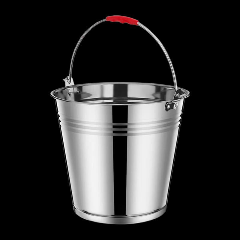 NHZHIW Extra Thick Stainless Steel Water Bucket 20L