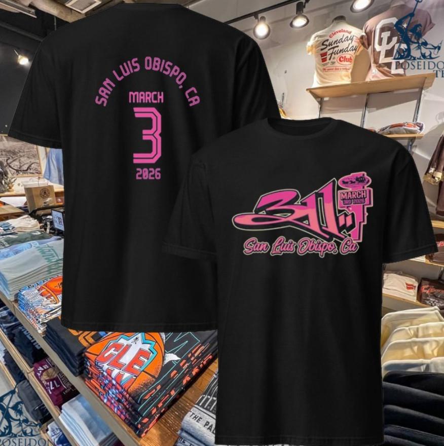 

311 3 3 2026 San Luis Obispo Ca Tshirt Unisex T-Shirt XXXL