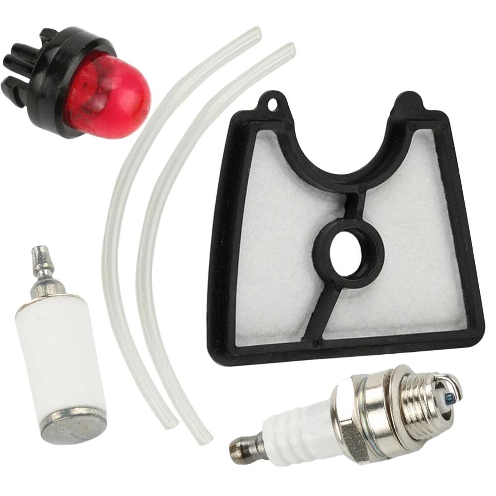 Air Fuel Filter Line Primer Bulb Spark Plug Kit For Husqvarna 125B 125BVX 125BX Blower Engine Replacement Spare Parts